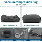 Portable Vacuum Compression Travel Bag 17L Reusable Waterproof Clothing Storage with Air Pump