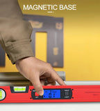 Heavy Duty 400mm Digital Spirit Level Angle Finder with LED Display and Aluminium Measuring Ruler