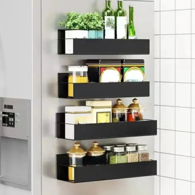 2-Piece Magnetic Storage Shelf for Refrigerator, Washing Machine and Kitchen Side Hanging Organization