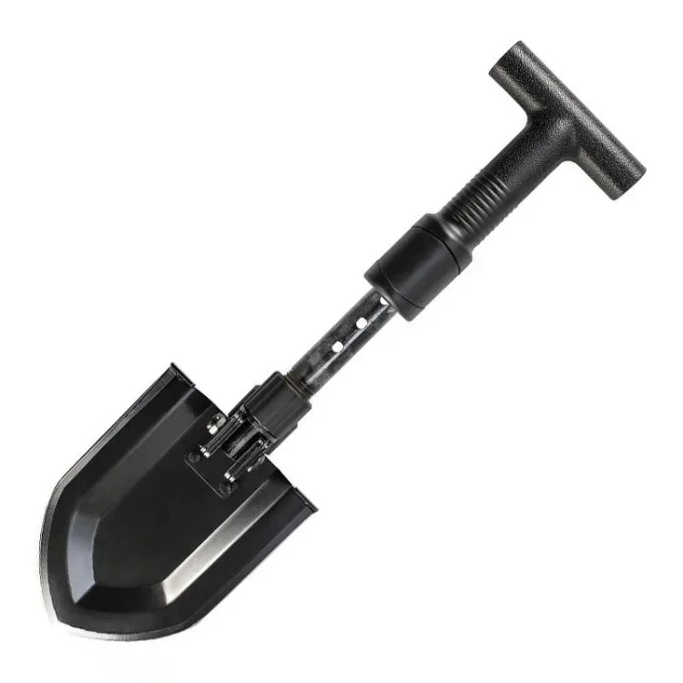 Compact Foldable Camping Shovel Adjustable Length Outdoor Garden Tool