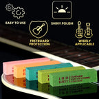 Guitar Fret Polishing Eraser Set 5 Abrasive Rubber Blocks with 180 to 2000 Grit for Fret Cleaning
