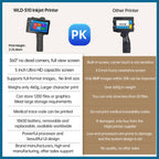 Portable Handheld Inkjet Printer 25.4mm Date Batch Code QR Label Printer with 5 Inch Touch Screen