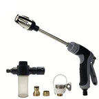 Heavy Duty Garden Hose Spray Nozzle with Adjustable Water Flow for Car Cleaning and Plant Watering