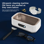 Portable Ultrasonic Cleaner 650ml 18W High Frequency Cleaning Machine for Glasses and Jewelry