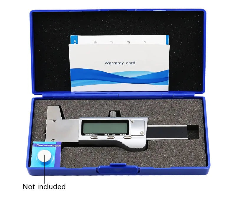Digital Tyre Tread Depth Gauge 0-25mm LCD Stainless Steel Measuring Tool for Vehicle Maintenance