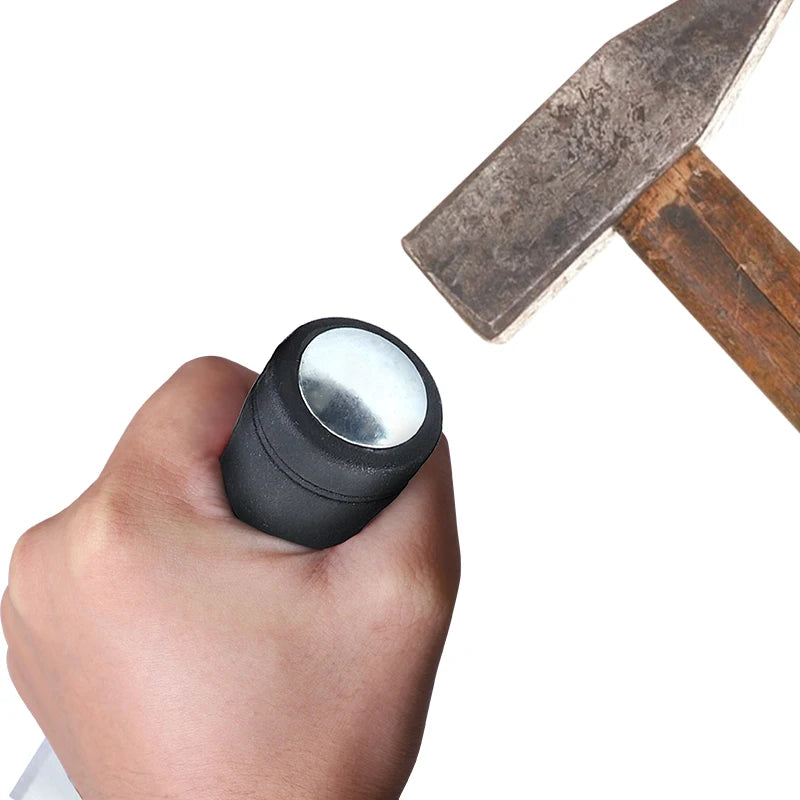 Heavy Duty 7.5" Woodworking Chisel Mn65 Carbon Steel with Hammer End and Non-Slip Handle