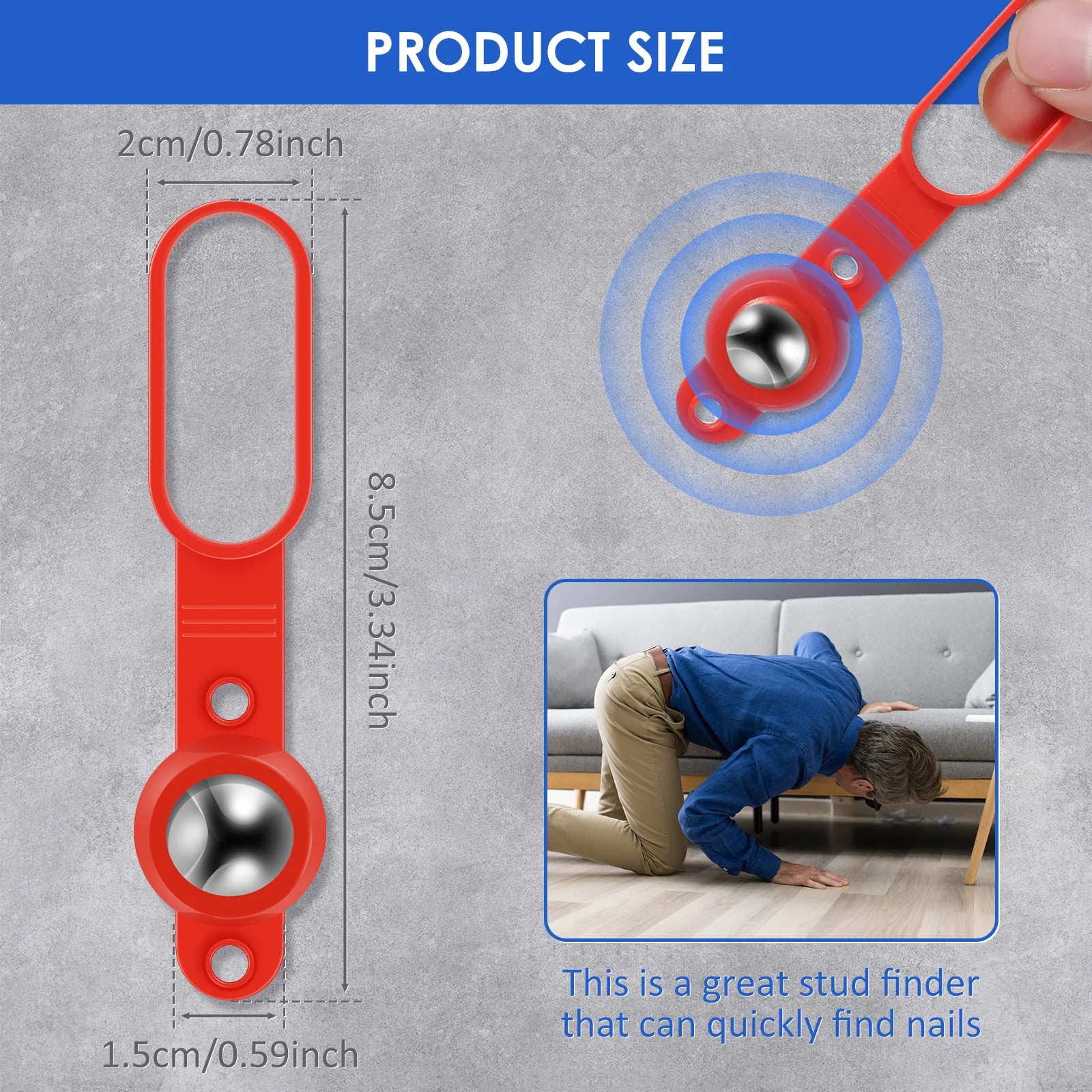 4-Piece Magnetic Stud Finder Set Portable 27lb Holding Force Tool for Wall Stud and Nail Detection