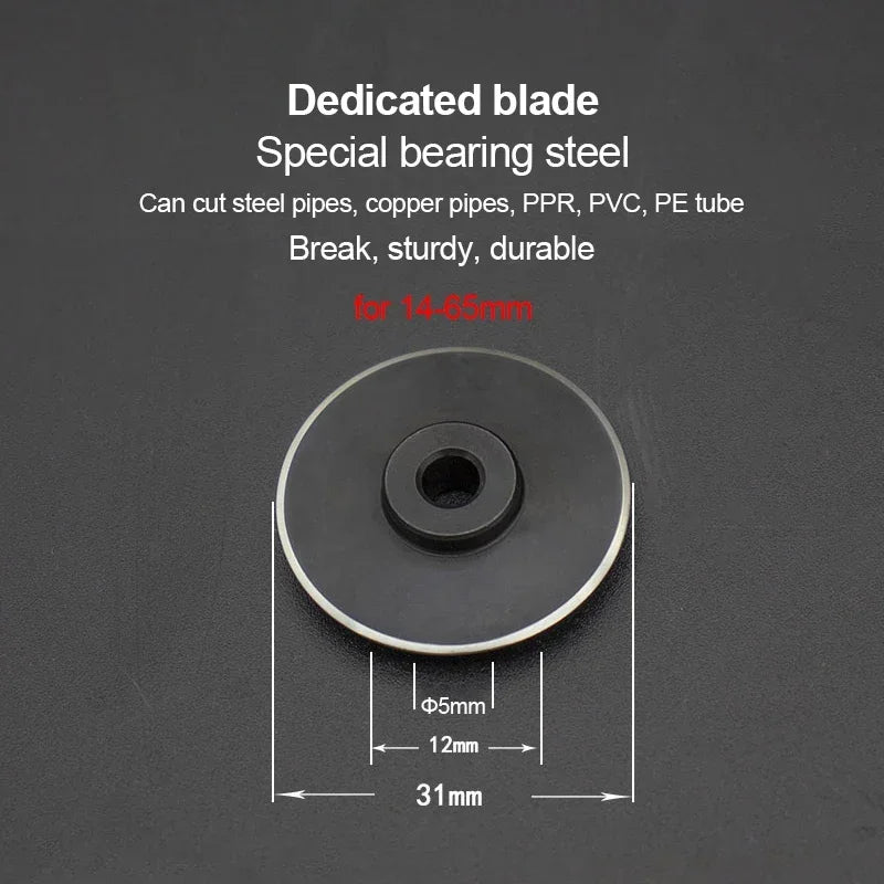 Adjustable Roller Pipe Cutter 110–200mm for PVC PP PE Copper Tubes Heavy Duty Tool