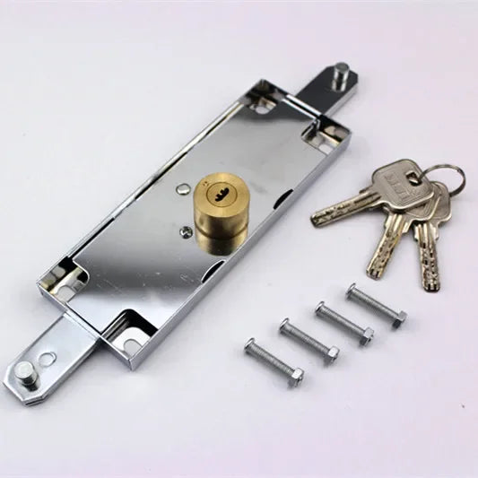 Rolling Door Lock Key-Operated Heavy Duty Shutter Lock for Middle or Bottom Installation