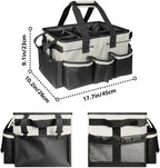 Portable Multifunction Cleaning Tool Bag with Handle Waterproof Oxford Cloth Storage Organizer