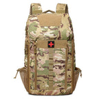 Multi Functional Tactical Backpack 20-35L with Storage Compartments Portable Camping Hiking Bag