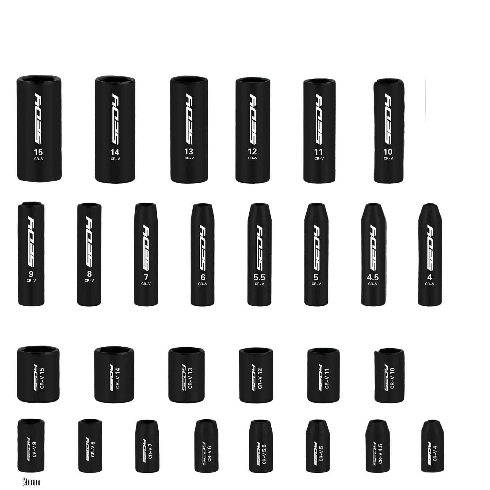 64 Piece 1/4" Drive Socket Wrench & Bit Set with Deep and Shallow Sockets Cr-V Steel Tool Kit