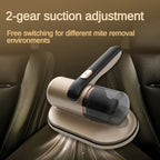 Cordless Handheld Mattress Vacuum Cleaner with UV Light, Rechargeable Portable Dust and Mite Remover