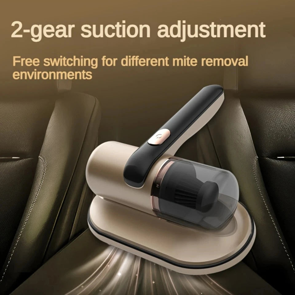 Cordless Handheld Mattress Vacuum Cleaner with UV Light, Rechargeable Portable Dust and Mite Remover