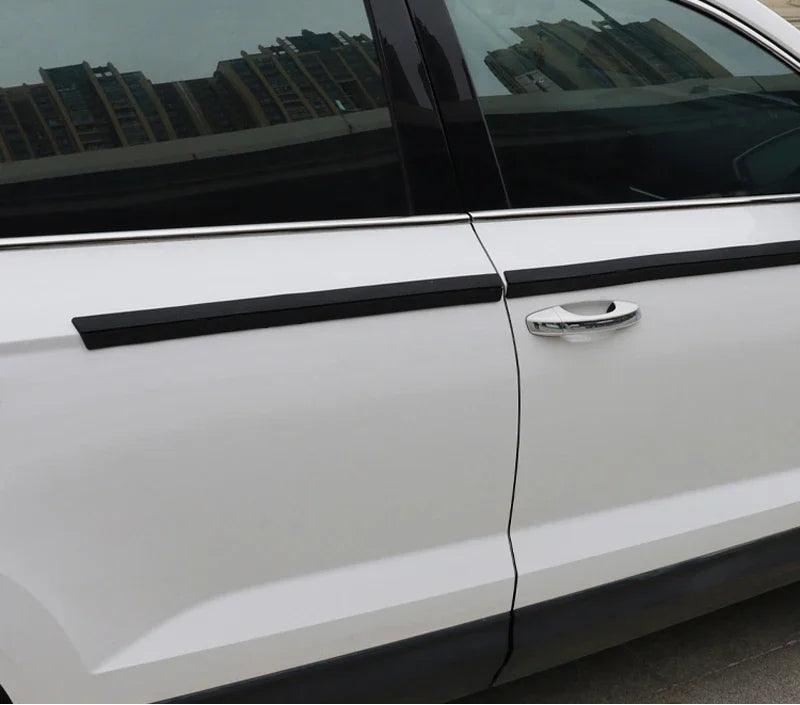 Universal Car Door Sill Protector Strip 93cm Rubber Anti-Scuff Door Edge Guard 2 Piece Set
