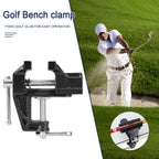 Golf Club Grip Bench Vise Cast Steel Quick Adjustment Table Clamp for Regripping and Maintenance