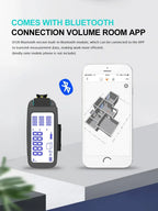 Portable 3-in-1 Laser Tape Measure 40m Range with Bluetooth Digital Display and 5m Steel Tape