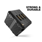 Heavy Duty 3-Drawer Stackable Tool Box with Dividers and Steel Drawer Slides Storage Organizer