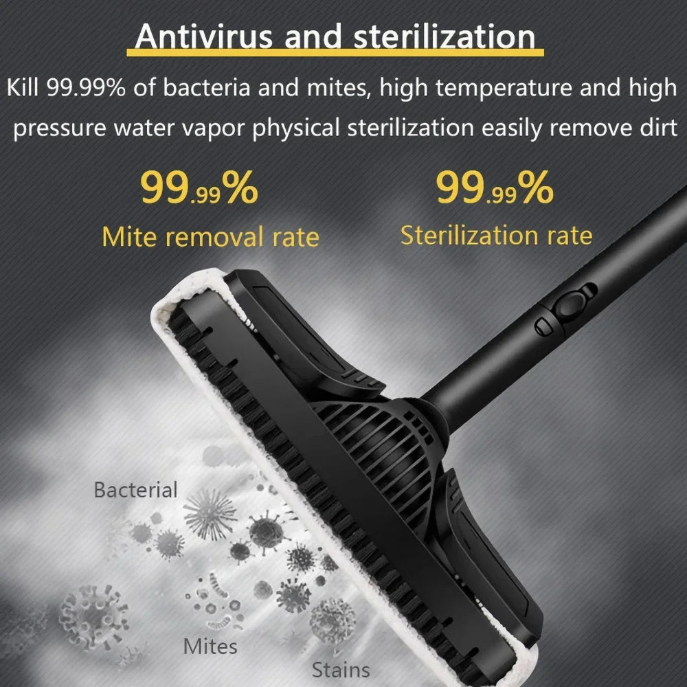 2000W High Pressure Electric Steam Cleaner Portable Multi-Surface Deep Cleaning for Home Kitchen Car