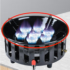 7-Core Camping Stove High-Power Strong Fire Portable Tourist Gas Burner Windproof Electronic Ignition Camping Equipment
