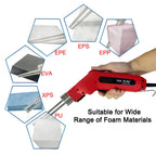 Portable Electric Foam Cutter Knife 250W Adjustable Temperature Thermal Cutting Tool with Carry Case