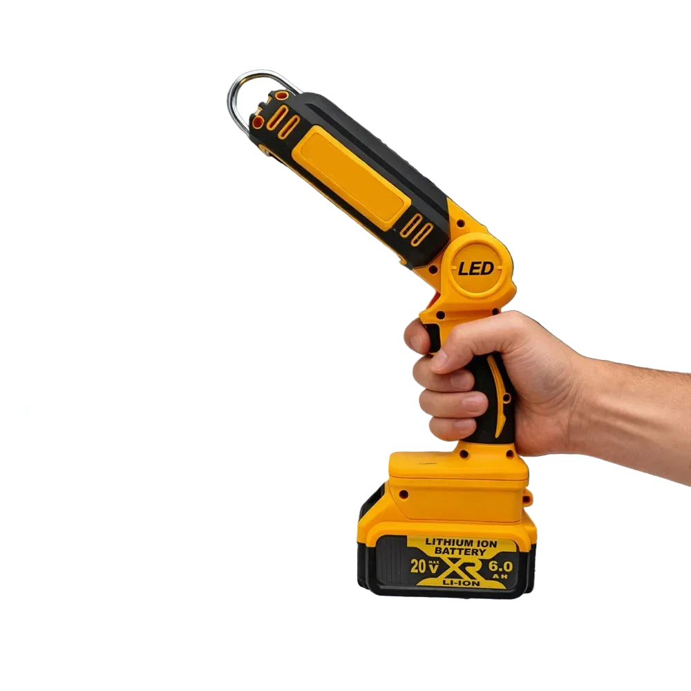 Cordless LED Work Light for 20V Battery, 90° Rotating Portable Workshop Camping Light