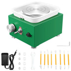Mini Electric Pottery Wheel Machine 30W 0-2000RPM with 8 Clay Sculpting Tools