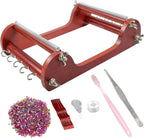 Wooden Bead Loom Kit with Seed Beads, Thread, Needles and Jewelry Making Accessories