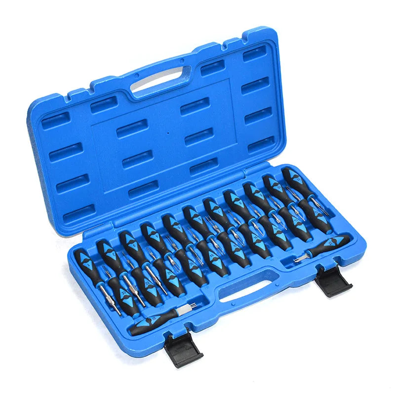 Heavy Duty Automotive Terminal Removal Tool Set 23 Piece Wiring Connector Pin Extraction Kit