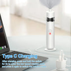 Cordless Electric Spin Feather Duster 3-in-1 Rotating Cleaning Brush with Extension Rod USB Rechargeable