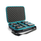 Heavy Duty Waterproof Tool Battery Storage Box with DIY Dividers Portable Carry Case
