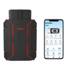 Portable Bluetooth OBD2 Car Diagnostic Scanner with Battery Monitoring and Real-Time Vehicle Data