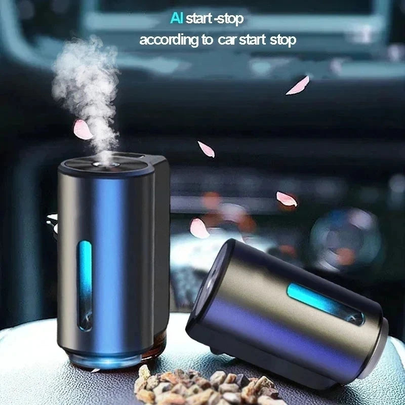 Electric Car Air Freshener Vent Clip Diffuser with 3 Liquid Fragrance Refills