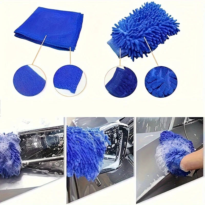 27 Piece Car Cleaning Kit with Detailing Brushes, Wash Tools Set for Interior Exterior Vehicle Care