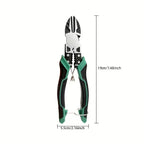 Heavy Duty Alloy Electrician Pliers – Multifunction Wire Cutter & Needle Nose Diagonal Cutting Tool Set