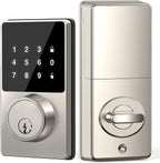 Electronic Door Lock with Touchscreen Keypad 50 User Codes Auto Lock and Mechanical Keys