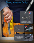 Portable 66-in-1 Ratchet Screwdriver Tool Kit with T-Handle & 40 Bits for Electronics, Bicycle & Home Use