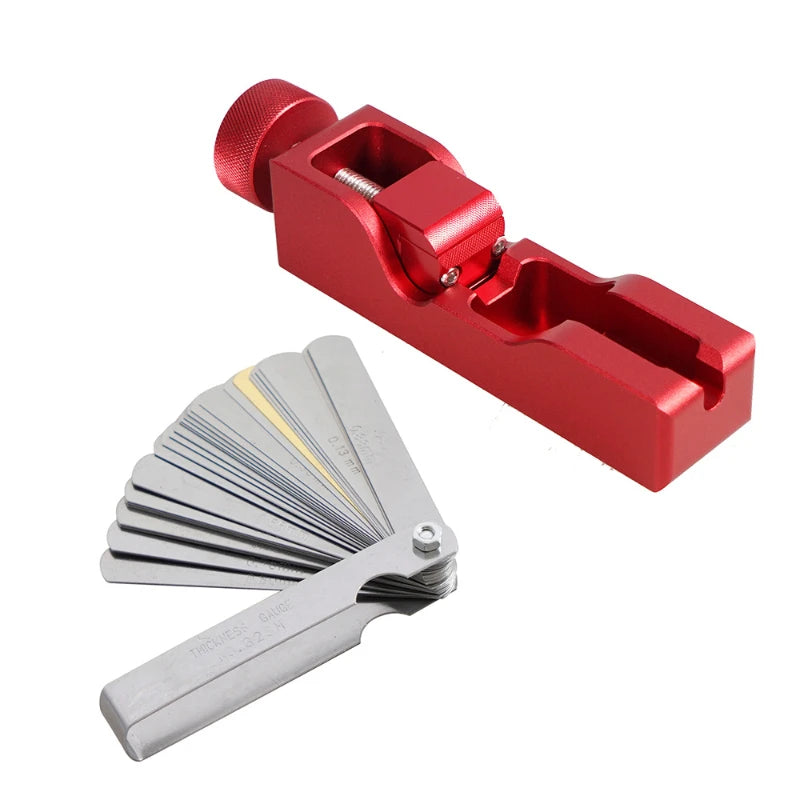 Spark Plug Gap Adjustment Kit with Feeler Gauge for Cars and Motorcycles