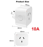 Smart AU Power Outlet Plug with 2.4GHz WiFi – App Control and Voice Commands for Home Automation
