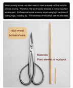 Heavy Duty Bonsai Pruning Scissors 210mm Alloy Steel Garden Cutting Tool