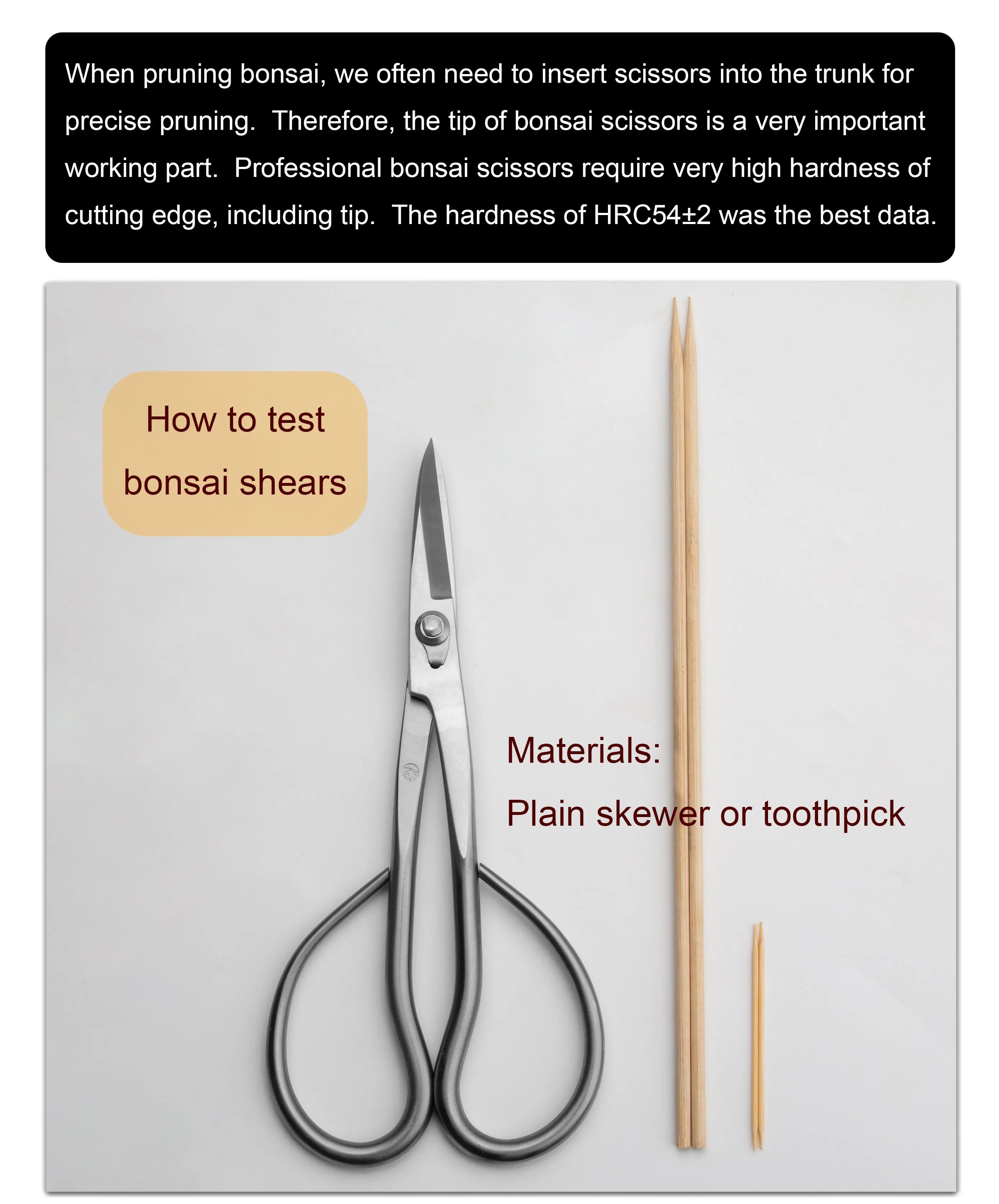 Heavy Duty Bonsai Pruning Scissors 210mm Alloy Steel Garden Cutting Tool
