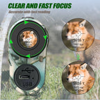 Portable Rechargeable Laser Rangefinder 1000m Distance Meter with 6X Zoom and Multiple Measurement Modes