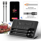 Smart Wireless Meat Thermometer with Bluetooth and LCD Display for BBQ Grill Oven Cooking