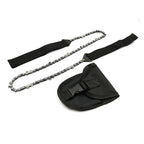 Portable Manual Pocket Saw with Steel Cutting Chain and Handles for Camping Hiking Outdoor Wood Cutting