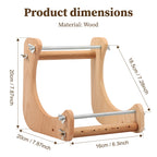 Adjustable Wooden Bead Loom Handcraft Weaving Tool for Bracelet and Jewelry Making