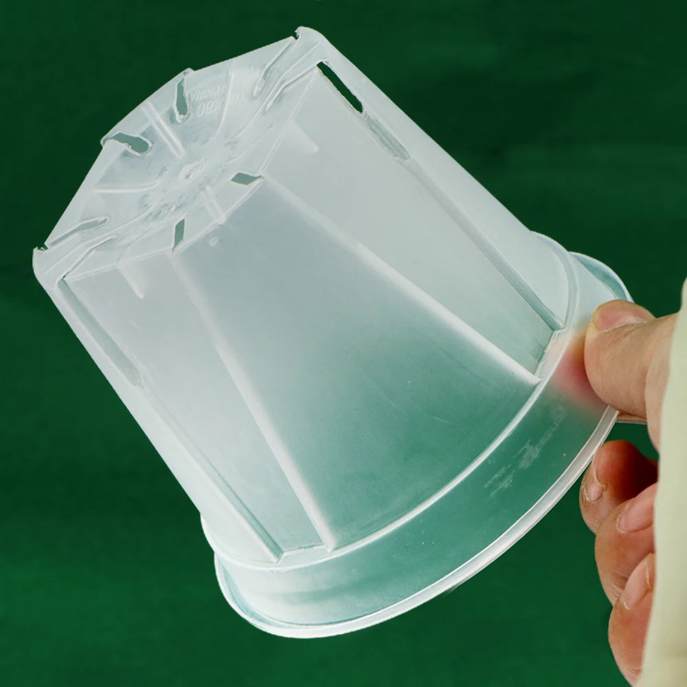 Clear Plastic Plant Nursery Pots with Drainage Holes Transparent Orchid Planter Seedling Container