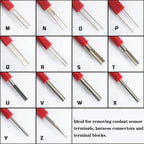 Terminal Pin Extractor Tool Kit 26 Piece Electrical Connector Removal Set with Storage Box