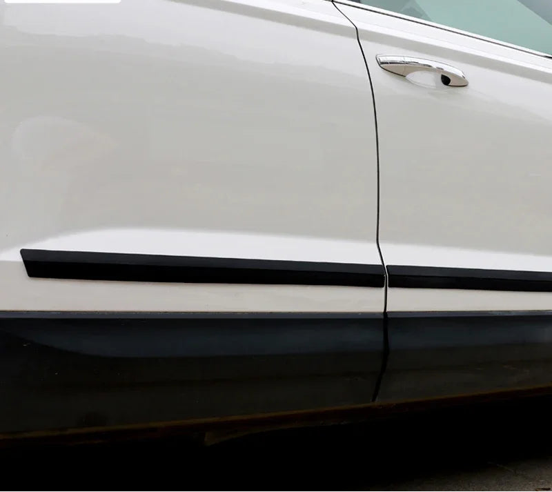 Universal Car Door Sill Protector Strip 93cm Rubber Anti-Scuff Door Edge Guard 2 Piece Set