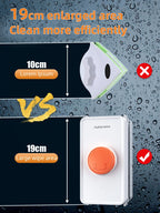 Adjustable Magnetic Window Cleaner with Telescopic Rod for Home & High-Rise Glass