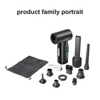 Cordless 2-in-1 Air Duster and Inflator with 7500mAh Rechargeable Battery for Keyboard, Computer and Car Cleaning